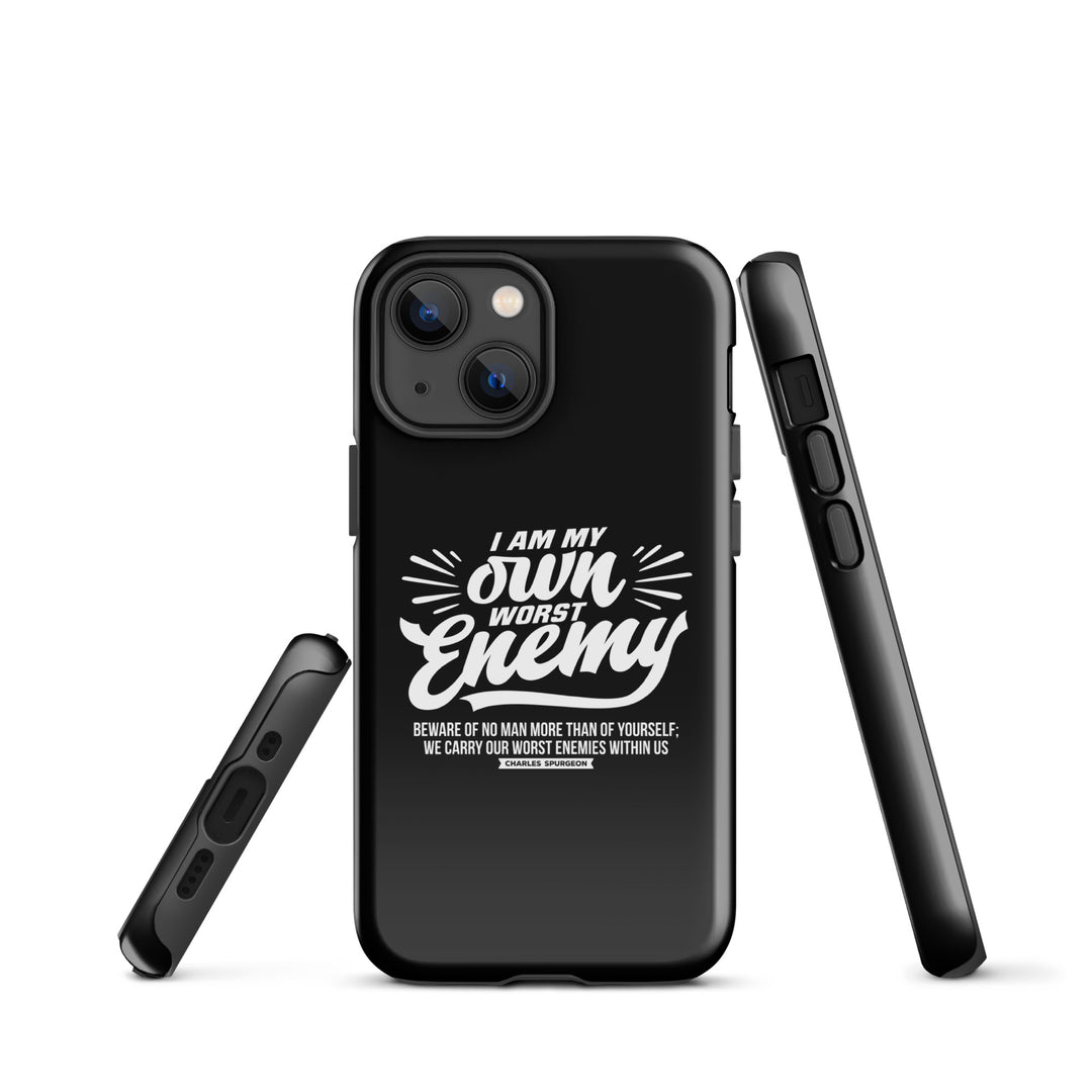 Christian Phone Case Worst Enemy Black for iPhone® iPhone® Phone Cases   