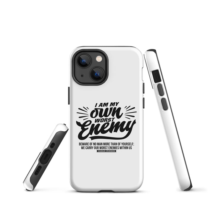 Christian Phone Case Worst Enemy White for iPhone® iPhone® Phone Cases   