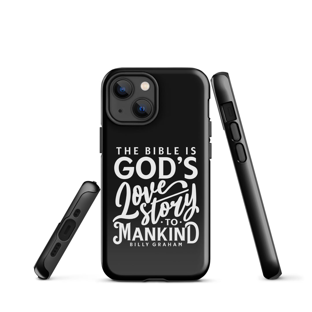 Christian Phone Case God's Love Story Black for iPhone® iPhone® Phone Cases   