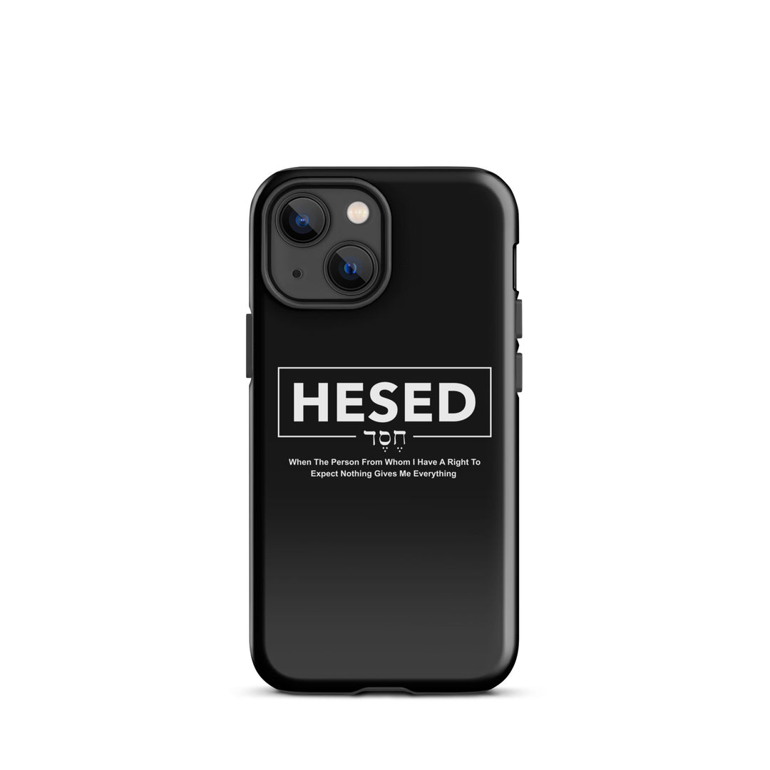 Christian Phone Case Hesed Everything Black for iPhone® iPhone® Phone Cases Glossy iPhone 13 mini 