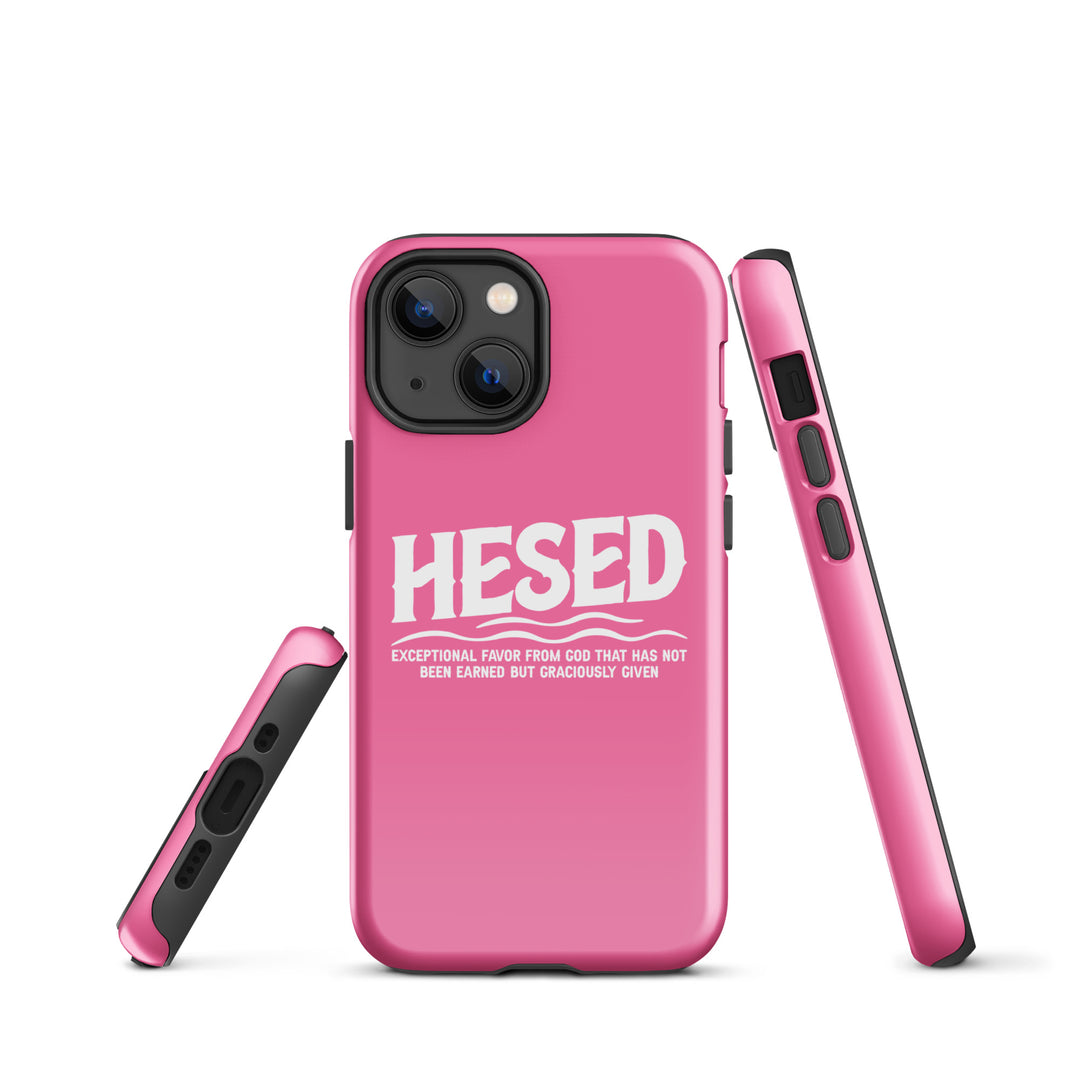 Christian Phone Case Hesed Exceptional Favor Pink for iPhone® iPhone® Phone Cases   