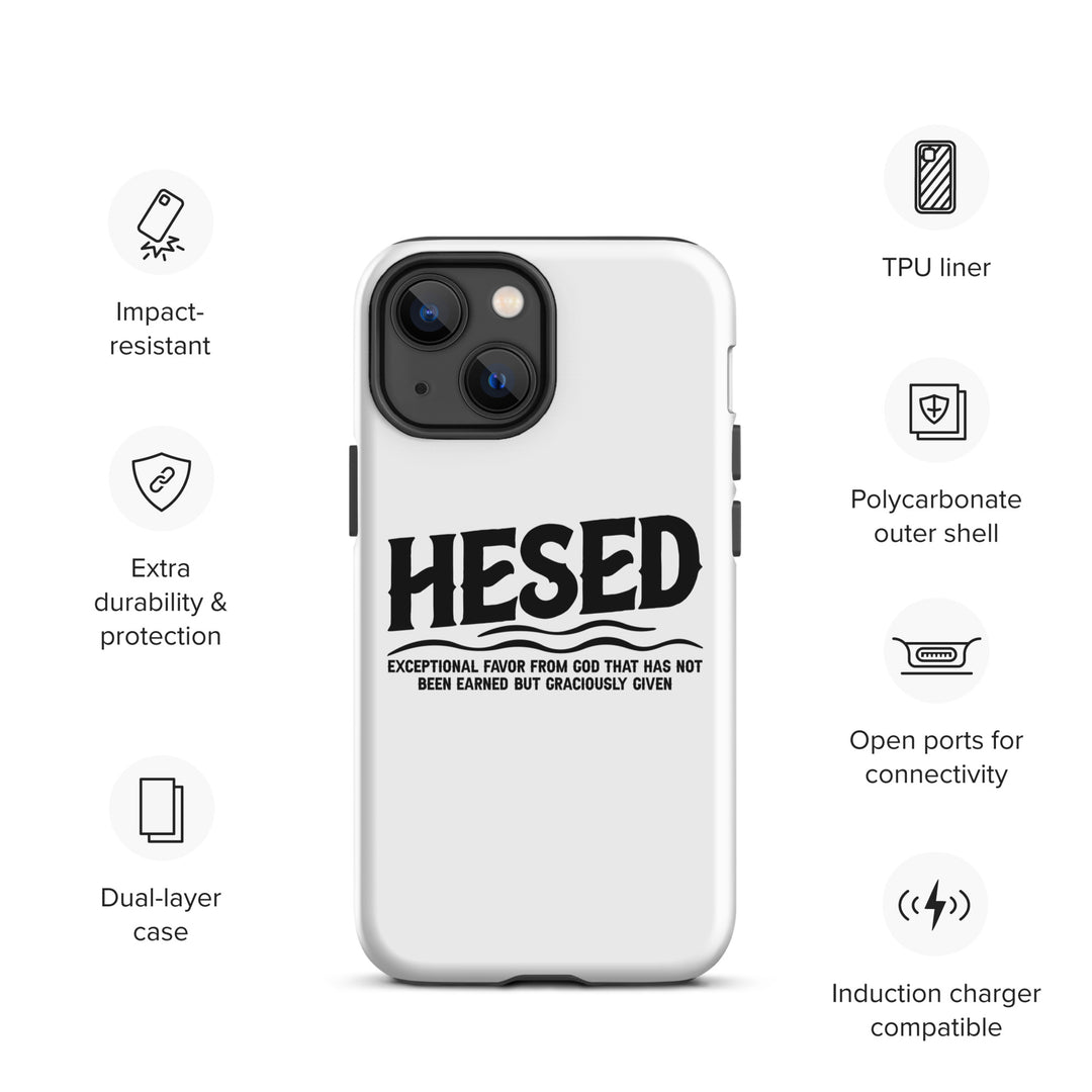 Christian Phone Case Hesed Exceptional Favor White for iPhone® iPhone® Phone Cases   