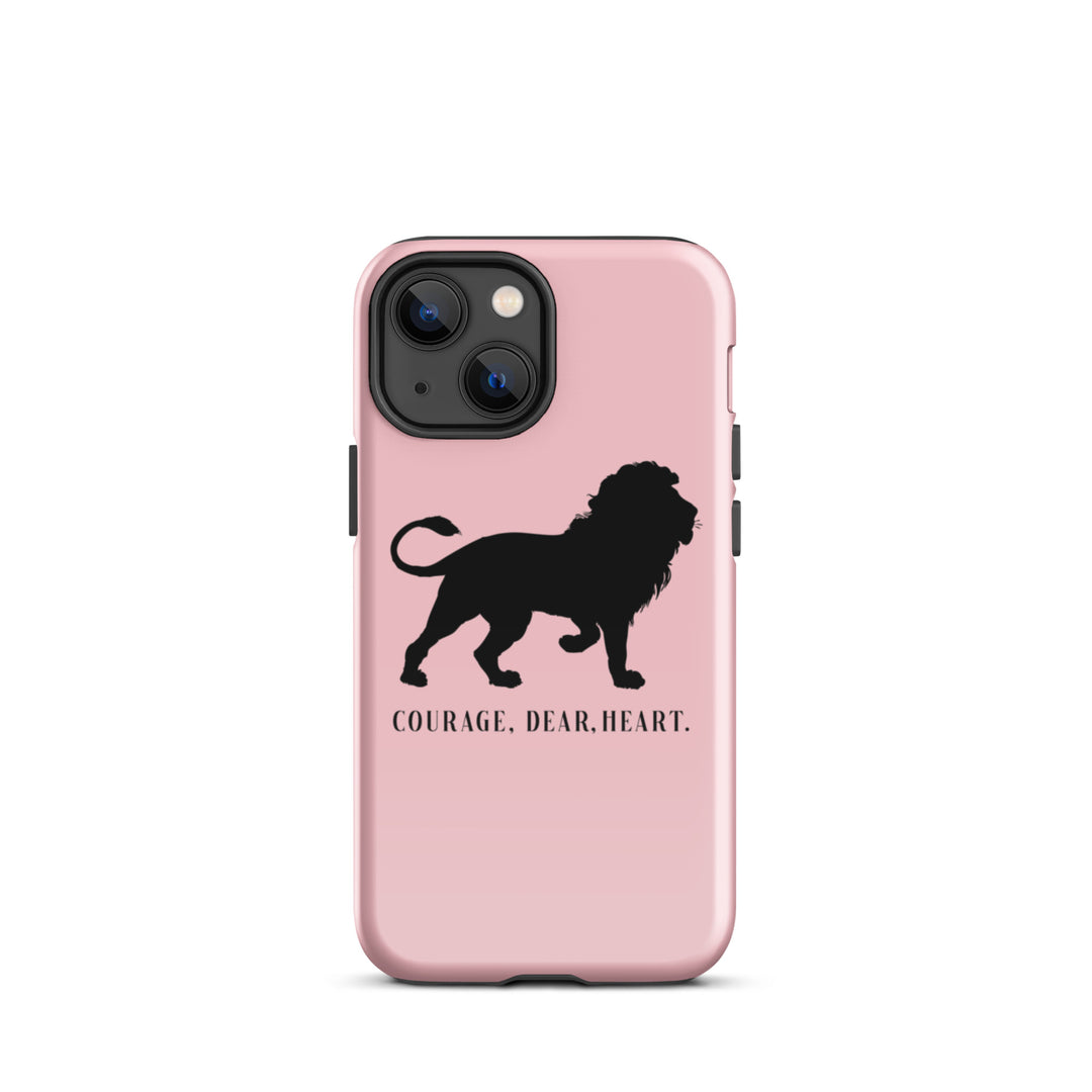 Christian Phone Case Courage Dear Heart Pink for iPhone® iPhone® Phone Cases Glossy iPhone 13 mini 