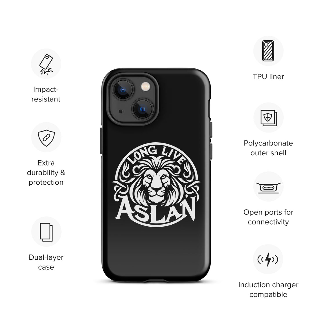 Christian Phone Case Long Live Aslan Black for iPhone® iPhone® Phone Cases   