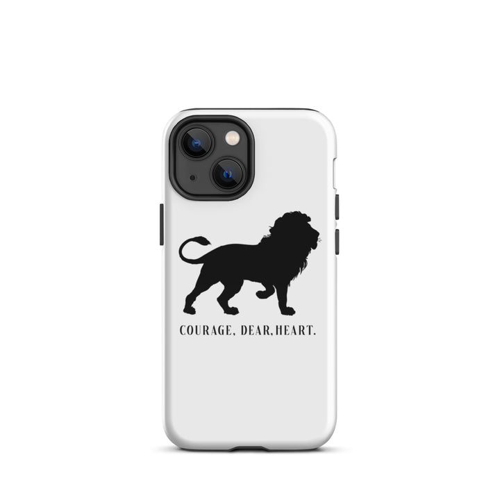 Christian Phone Case Courage Dear Heart White for iPhone® iPhone® Phone Cases Glossy iPhone 13 mini 