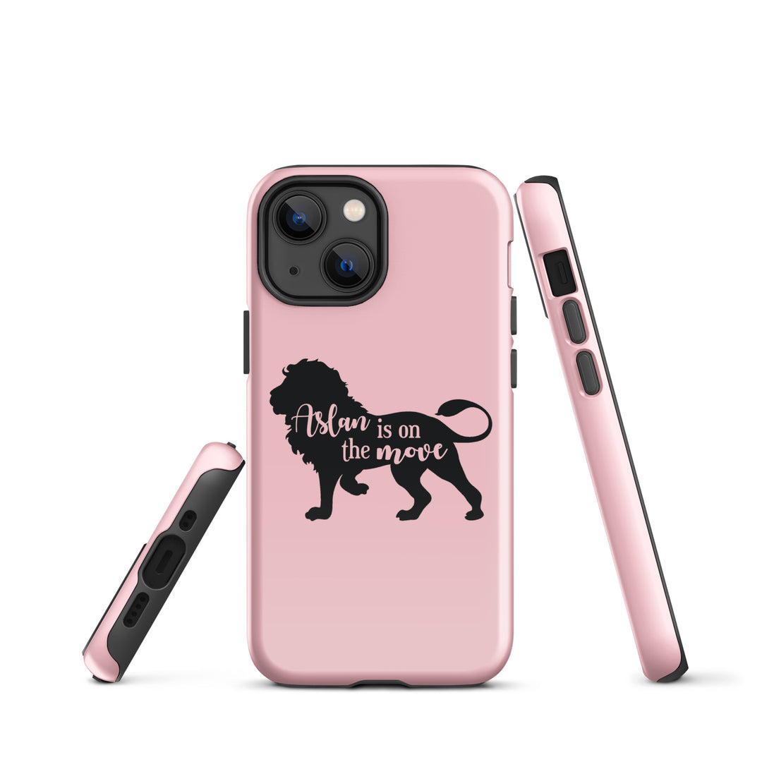 Christian Phone Case Aslan Is On Move Pink for iPhone® iPhone® Phone Cases   