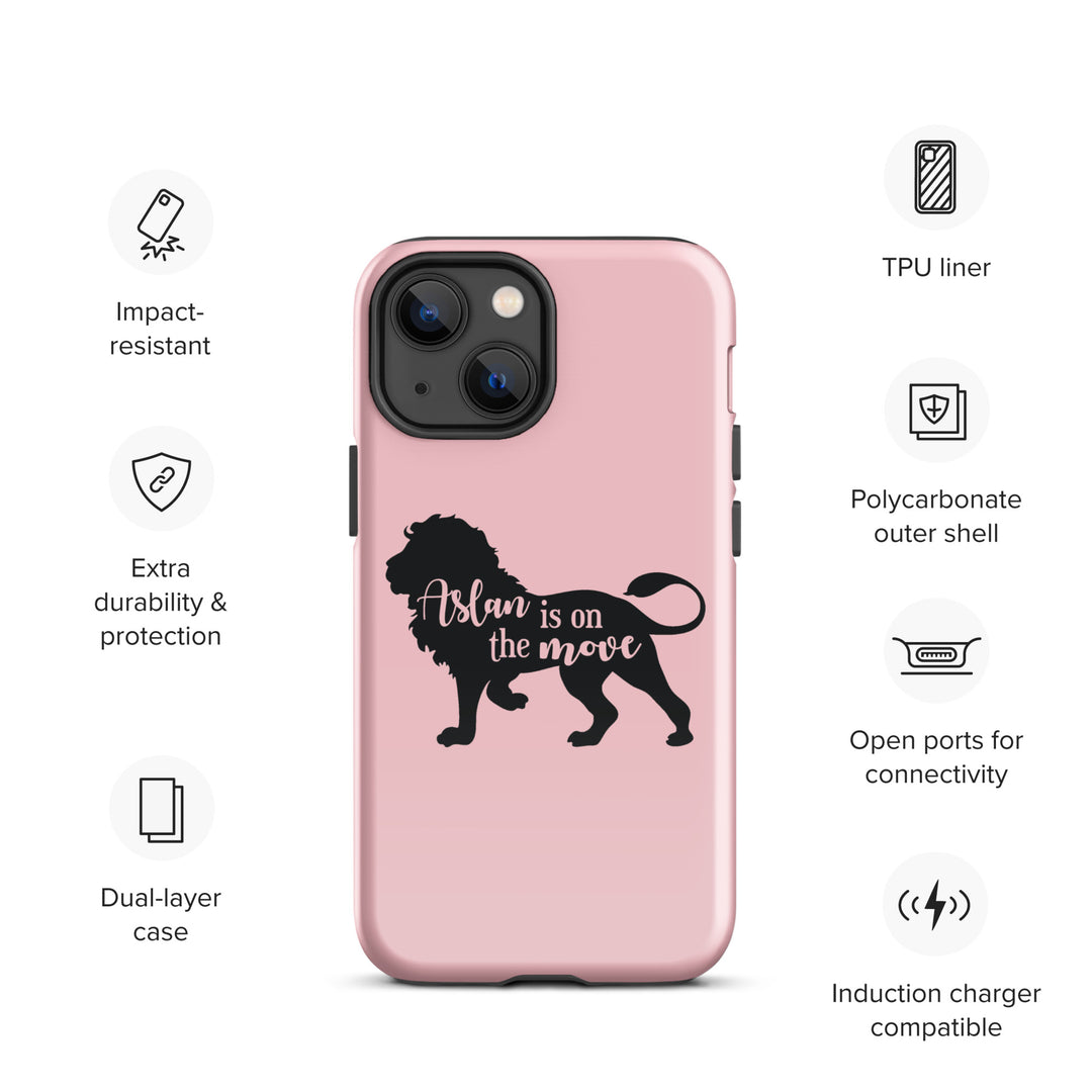 Christian Phone Case Aslan Is On Move Pink for iPhone® iPhone® Phone Cases   