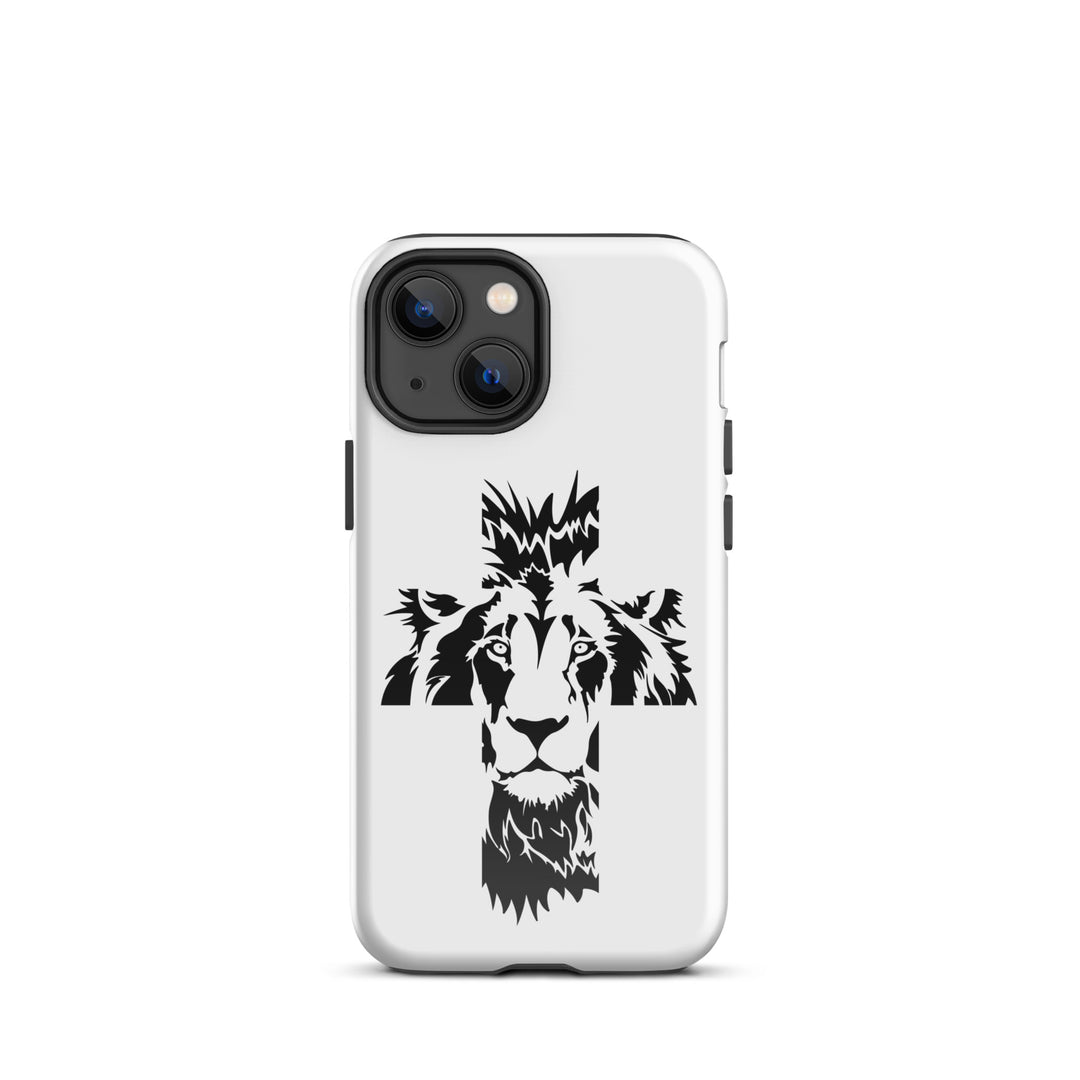 Christian Phone Case Aslan Cross White for iPhone® iPhone® Phone Cases Glossy iPhone 13 mini 