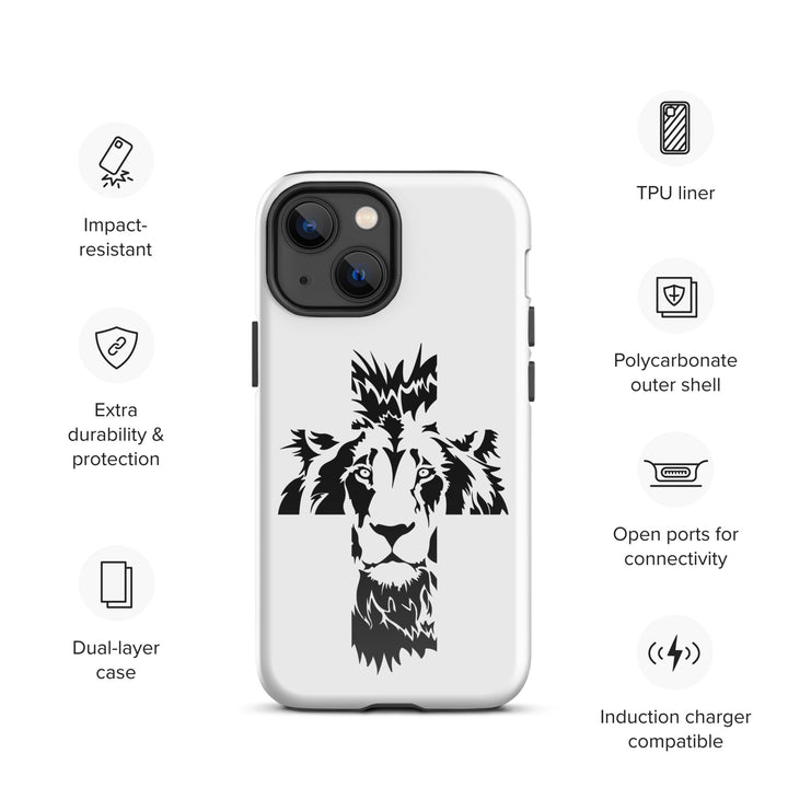 Christian Phone Case Aslan Cross White for iPhone® iPhone® Phone Cases   