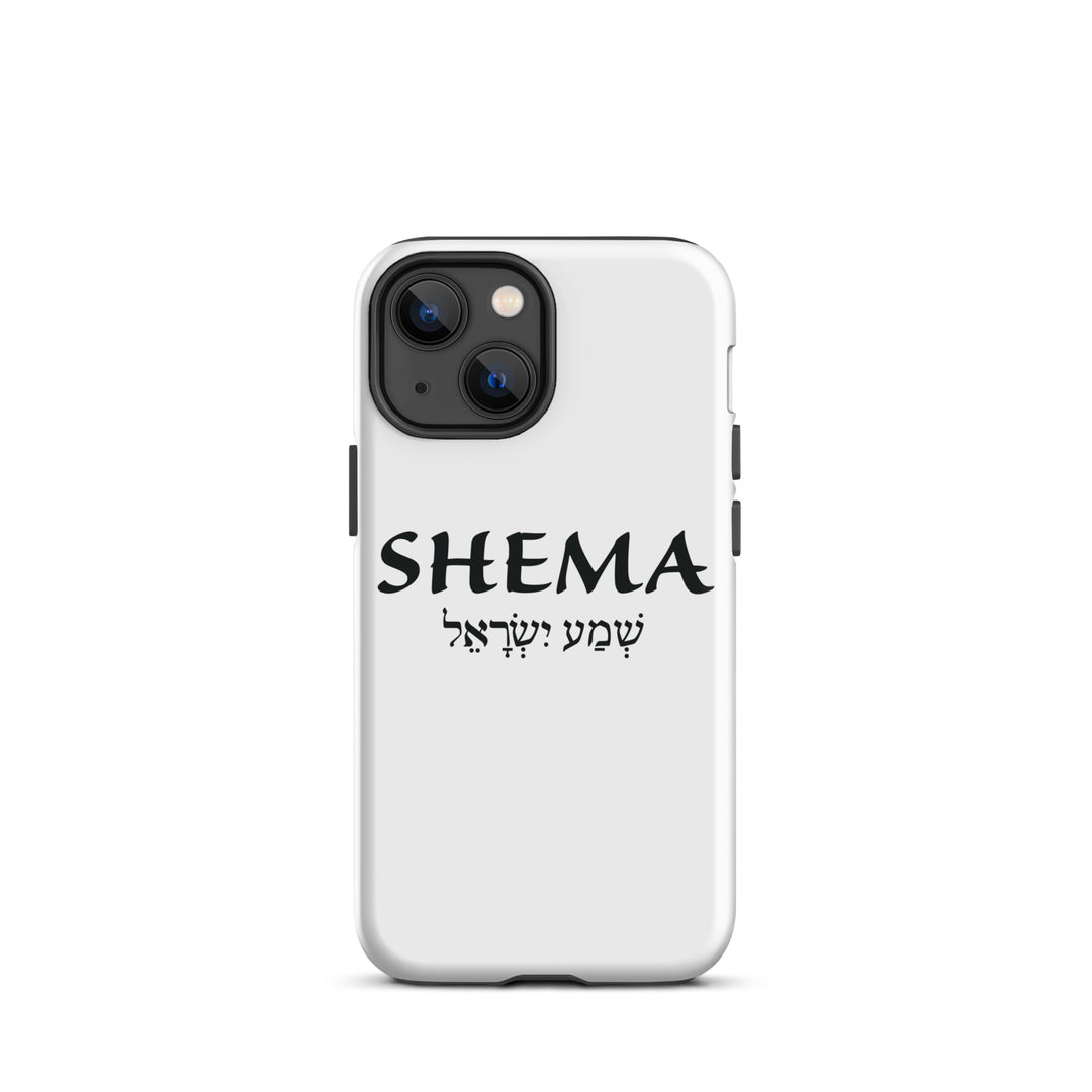 Christian Phone Case Shema Hebrew White for iPhone® iPhone® Phone Cases Glossy iPhone 13 mini 