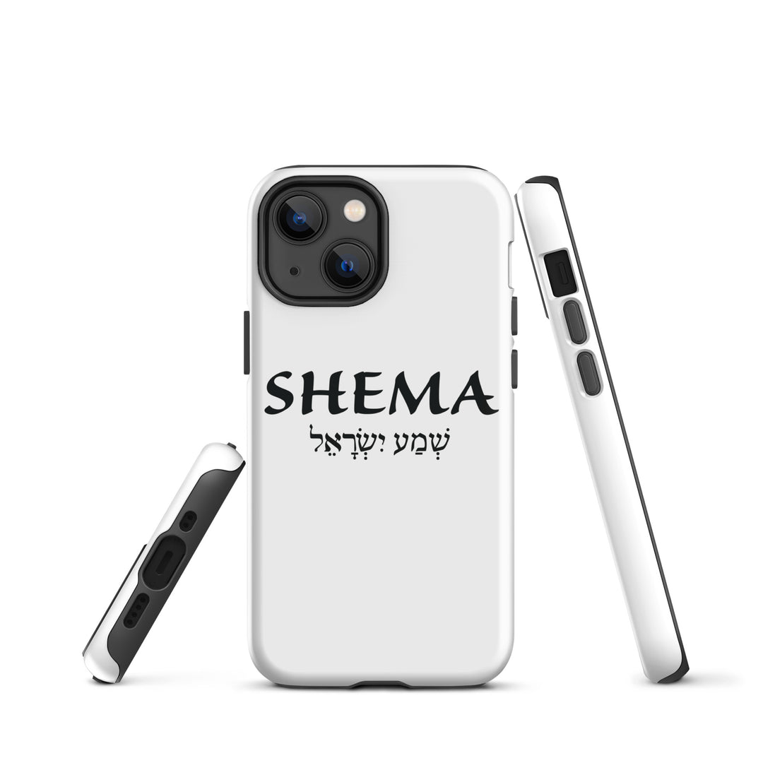 Christian Phone Case Shema Hebrew White for iPhone® iPhone® Phone Cases   