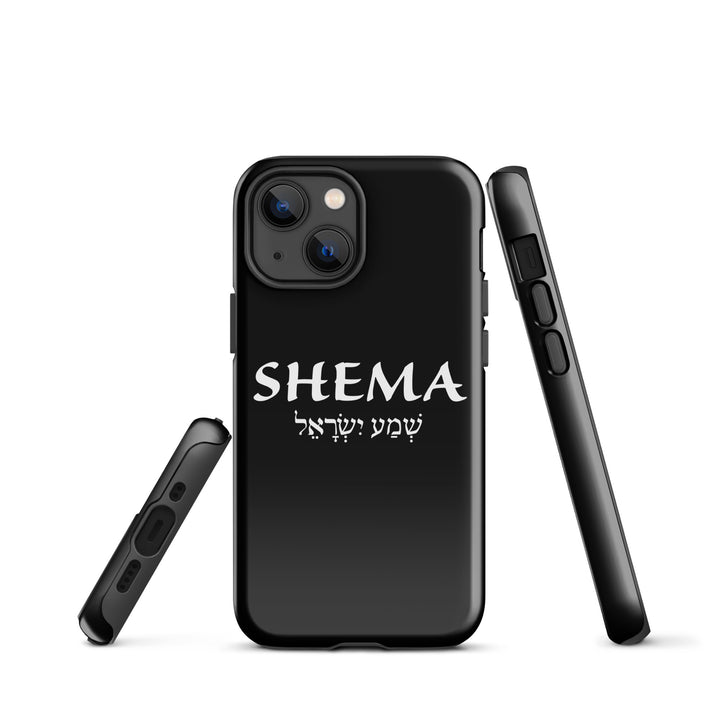 Christian Phone Case Shema Hebrew Black for iPhone® iPhone® Phone Cases   