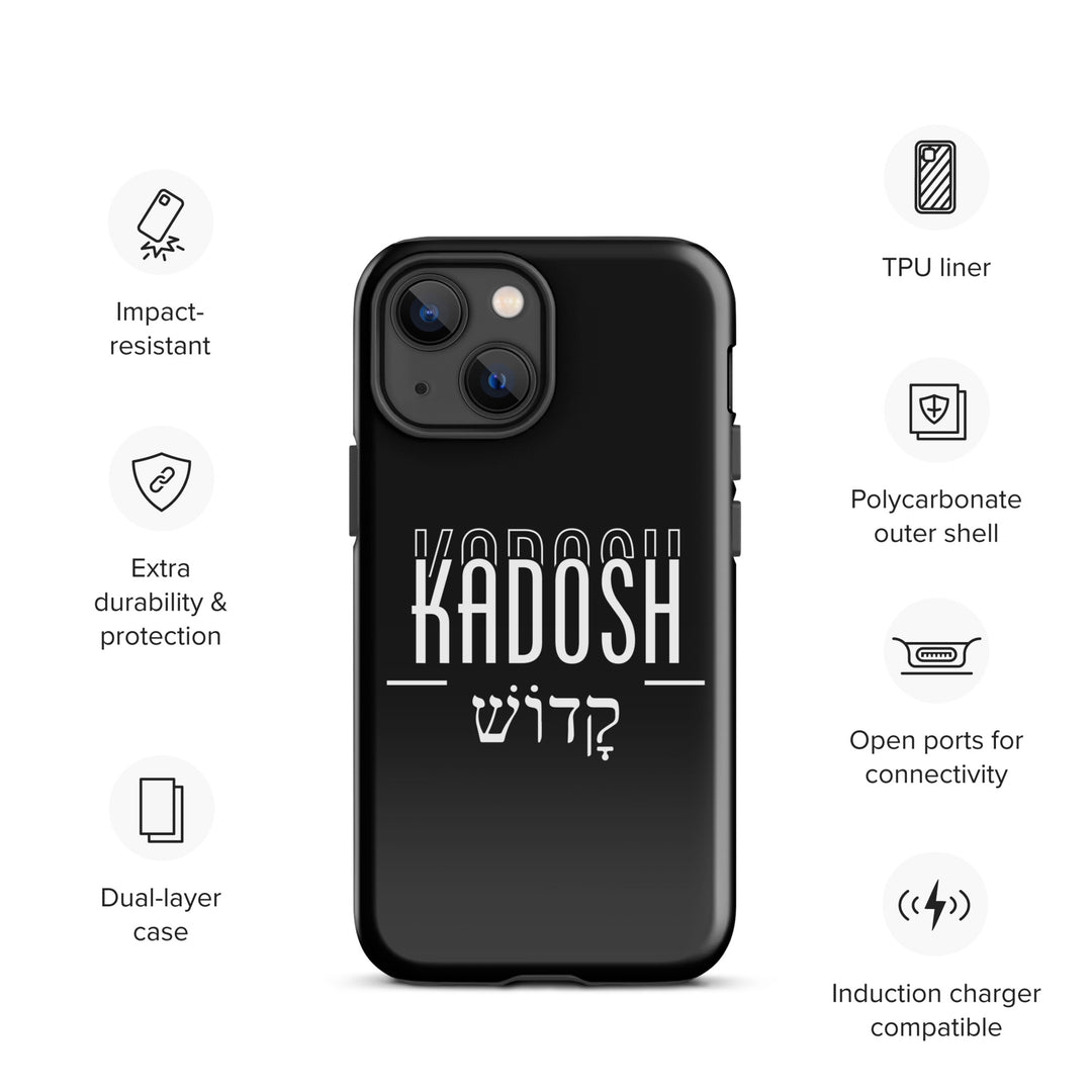 Christian Phone Case Kadosh Hebrew Black for iPhone® iPhone® Phone Cases   