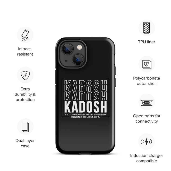 Christian Phone Case Kadosh Dedicated To His Use Black for iPhone® iPhone® Phone Cases   