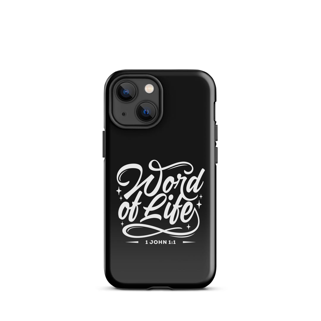 Christian Phone Case Word of Life Black for iPhone® iPhone® Phone Cases Glossy iPhone 13 mini 