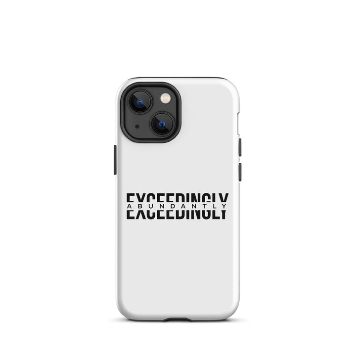 Christian Phone Case Exceedingly Abundantly White for iPhone® iPhone® Phone Cases Glossy iPhone 13 mini 