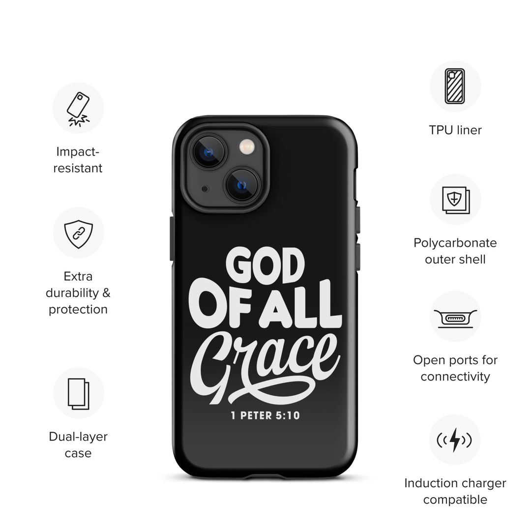 Christian Phone Case God of All Grace Black for iPhone® iPhone® Phone Cases   