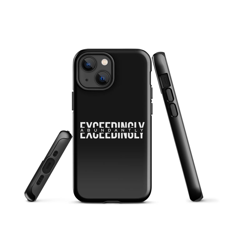 Christian Phone Case Exceedingly Abundantly Black for iPhone® iPhone® Phone Cases   