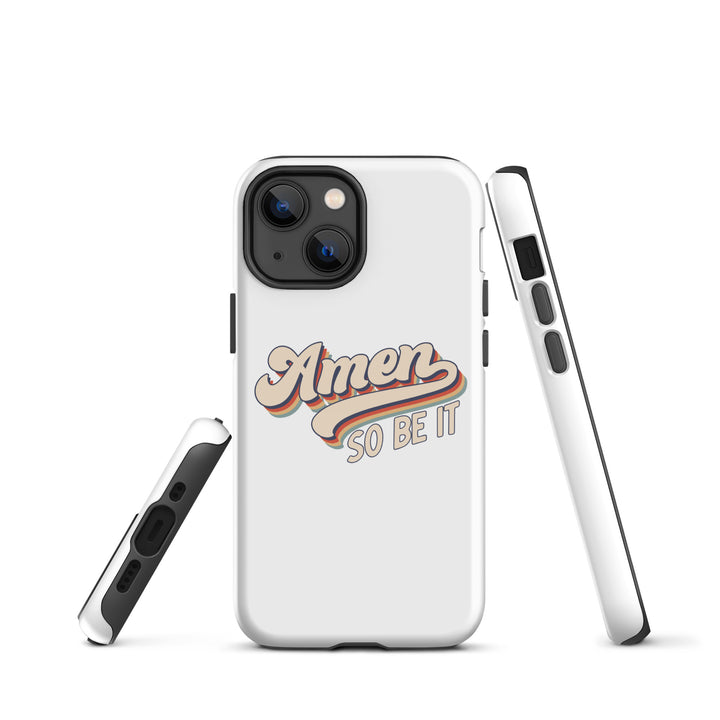 Christian Phone Case Amen So Be It White for iPhone® iPhone® Phone Cases   