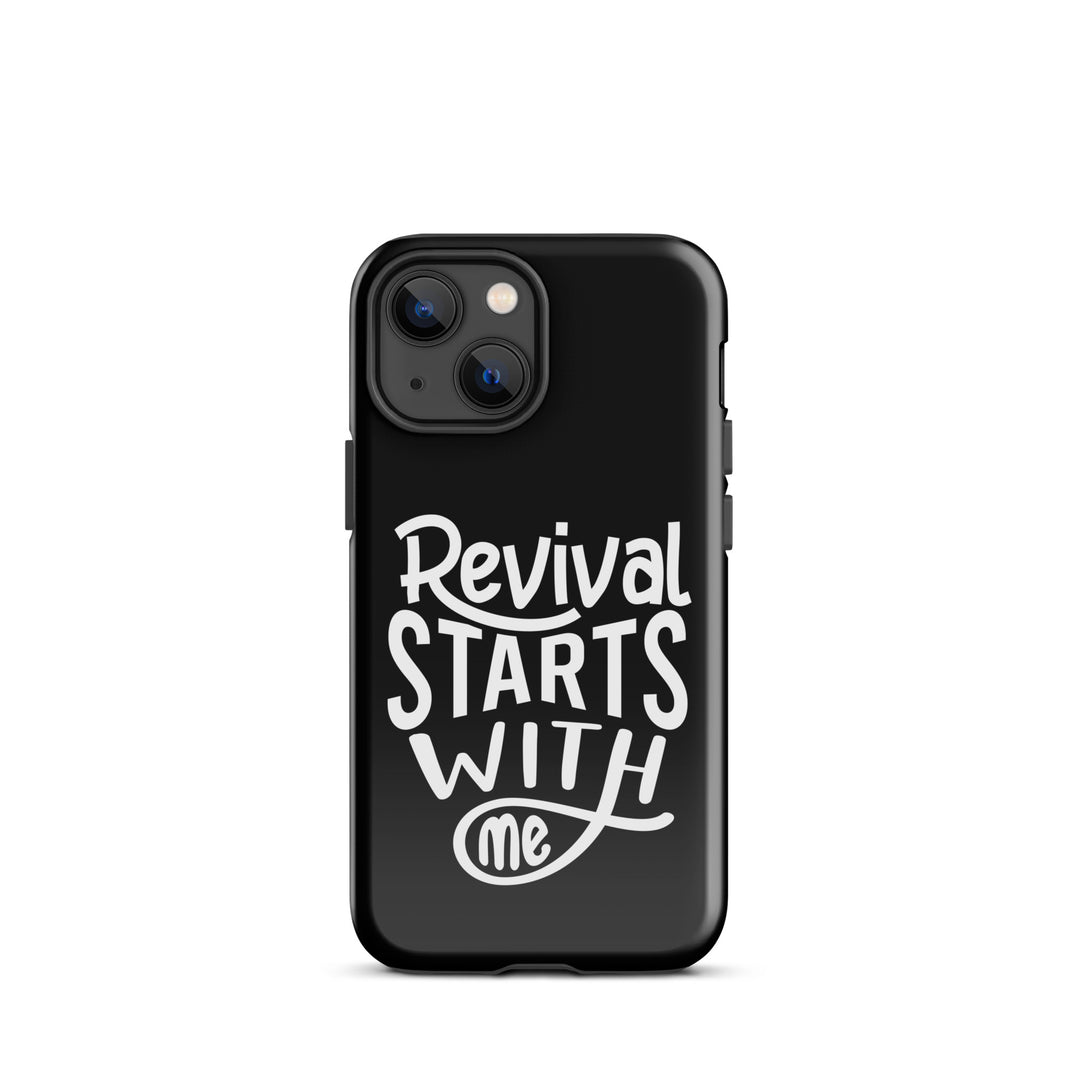 Christian Phone Case Revival Starts With Me Black for iPhone® iPhone® Phone Cases Glossy iPhone 13 mini 