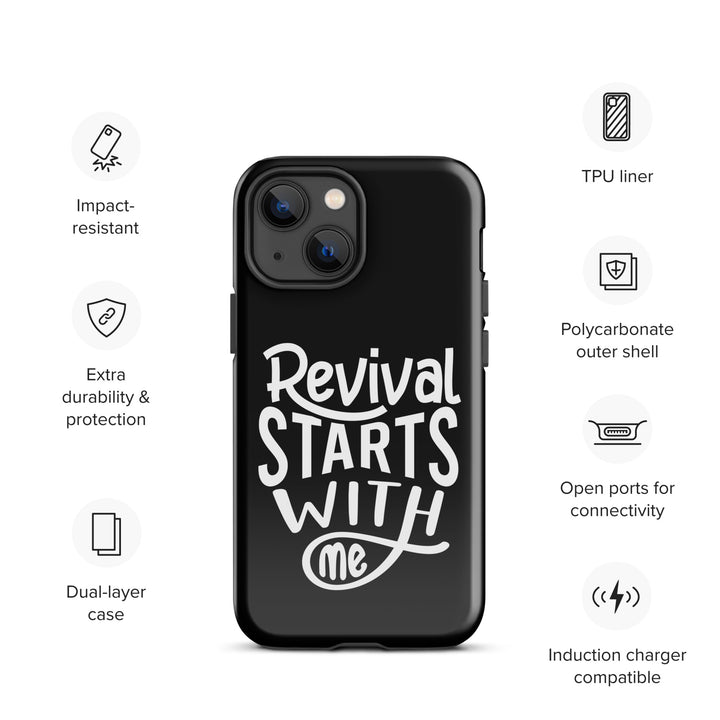 Christian Phone Case Revival Starts With Me Black for iPhone® iPhone® Phone Cases   