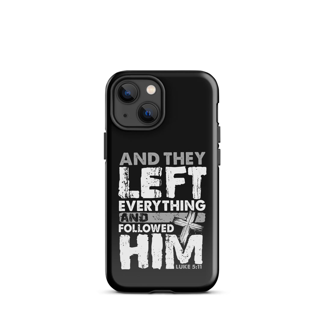 Christian Phone Case Left Everything Cross Black for iPhone® iPhone® Phone Cases Glossy iPhone 13 mini 