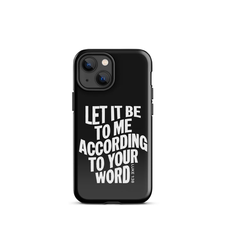 Christian Phone Case According To Your Word Black for iPhone® iPhone® Phone Cases   