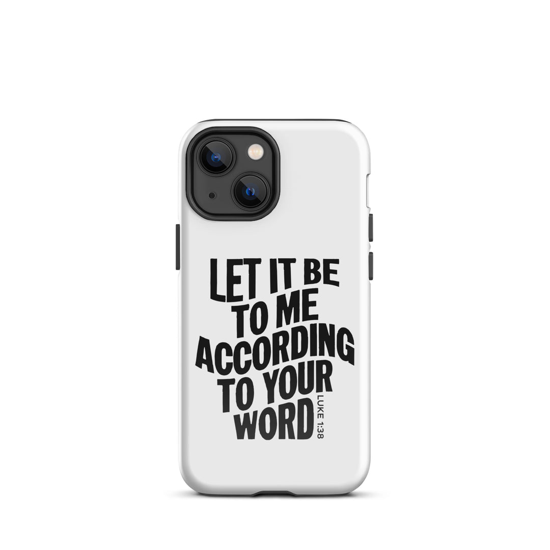 Christian Phone Case According To Your Word White for iPhone® iPhone® Phone Cases Glossy iPhone 13 mini 