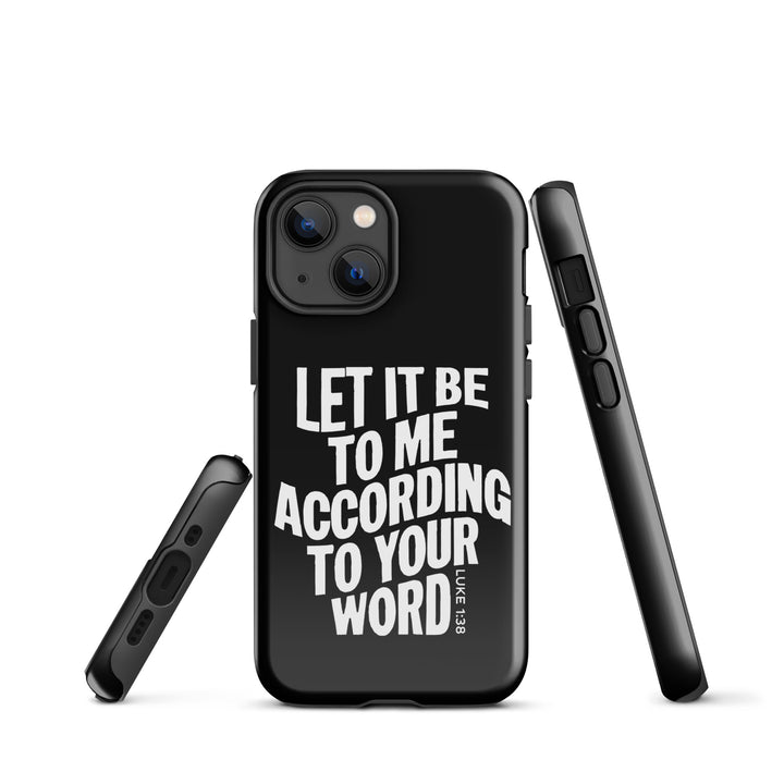 Christian Phone Case According To Your Word Black for iPhone® iPhone® Phone Cases   