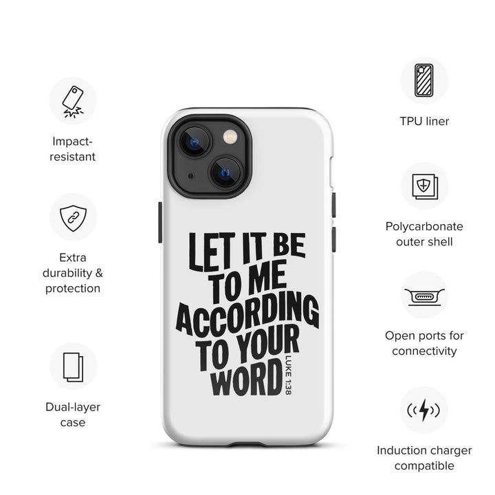 Christian Phone Case According To Your Word White for iPhone® iPhone® Phone Cases   