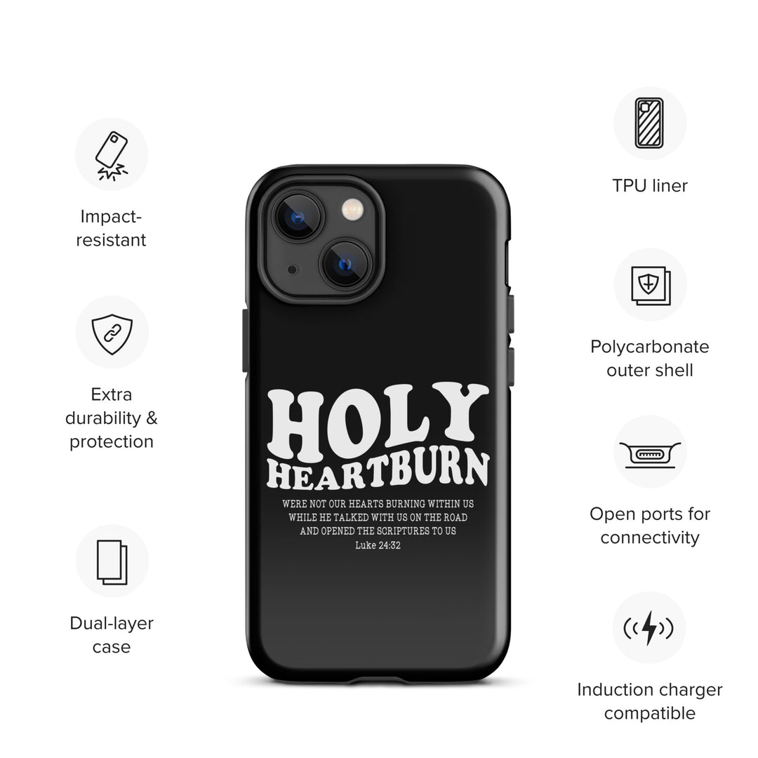 Christian Phone Case Holy Heartburn Black for iPhone® iPhone® Phone Cases   