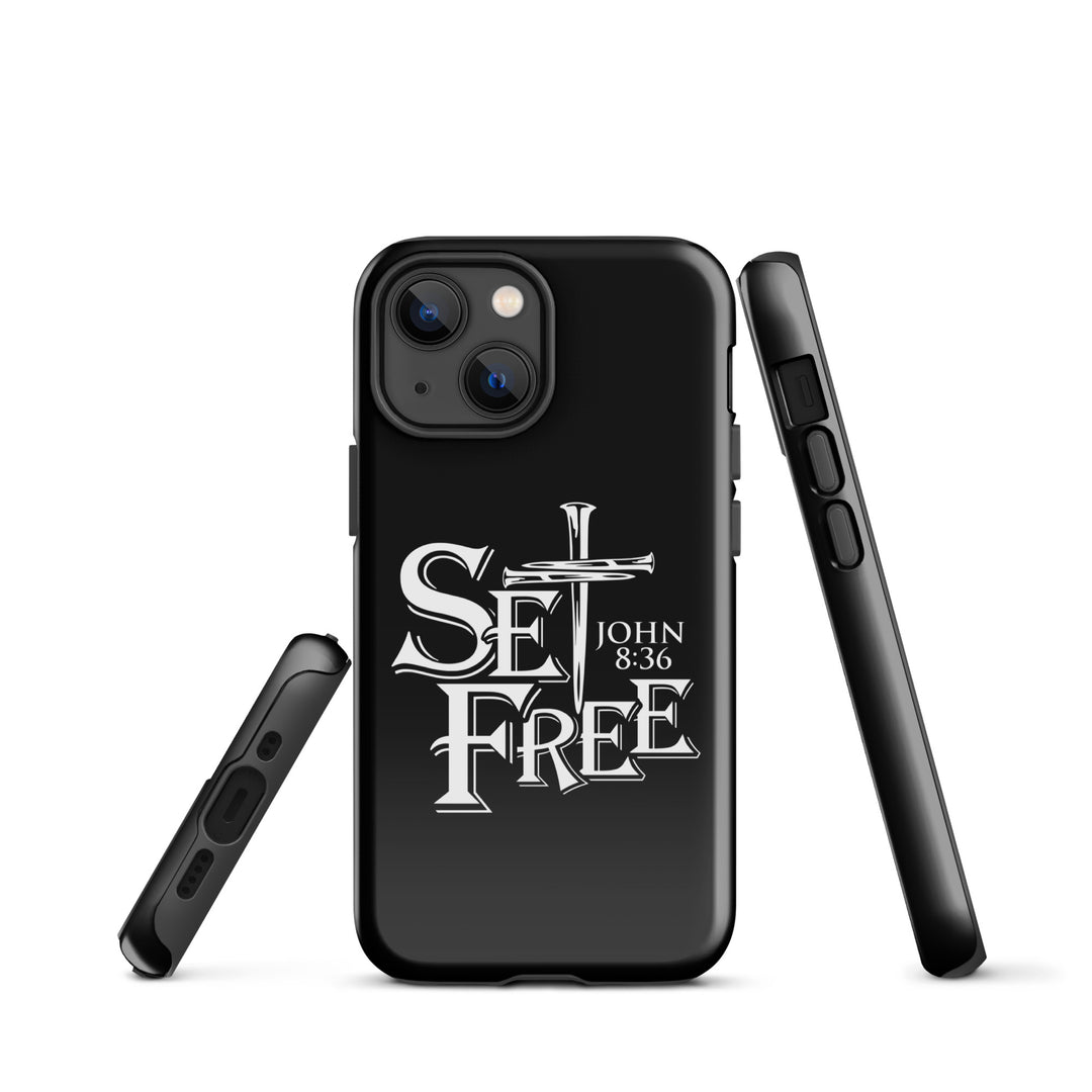 Christian Phone Case Set Free Black for iPhone® iPhone® Phone Cases   