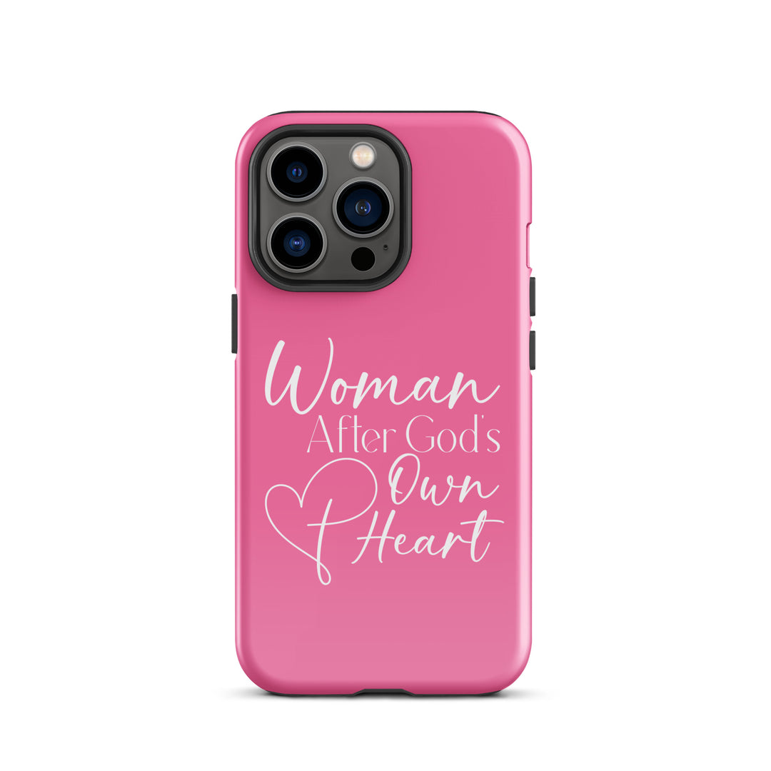 Christian Phone Case Woman After God's Heart Pink for iPhone® iPhone® Phone Cases Glossy iPhone 13 Pro 