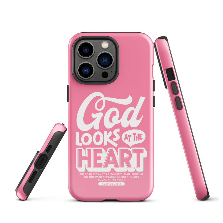 Christian Phone Case God Looks At Heart for iPhone® iPhone® Phone Cases   