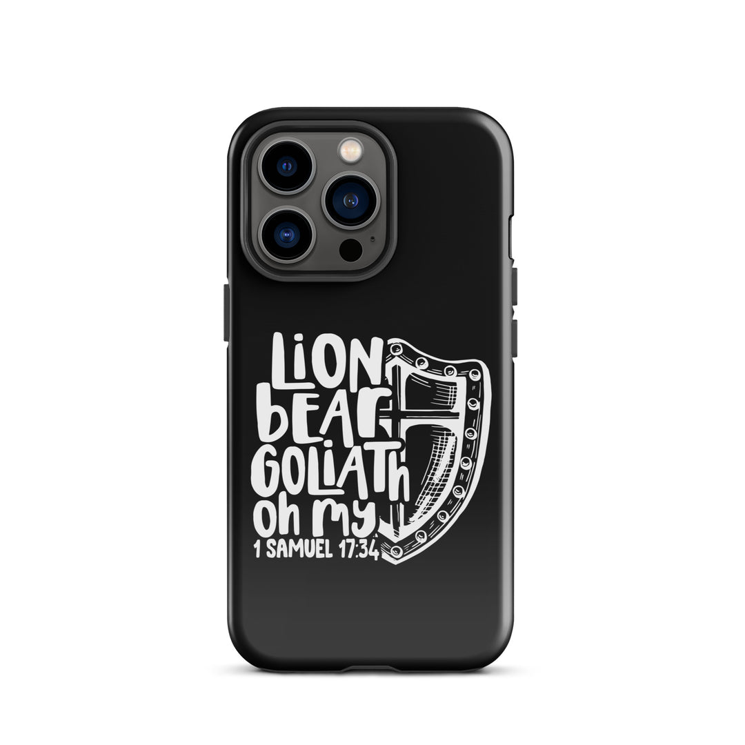 Christian Phone Case Lion Bear Goliath Oh My for iPhone® iPhone® Phone Cases Glossy iPhone 13 Pro 