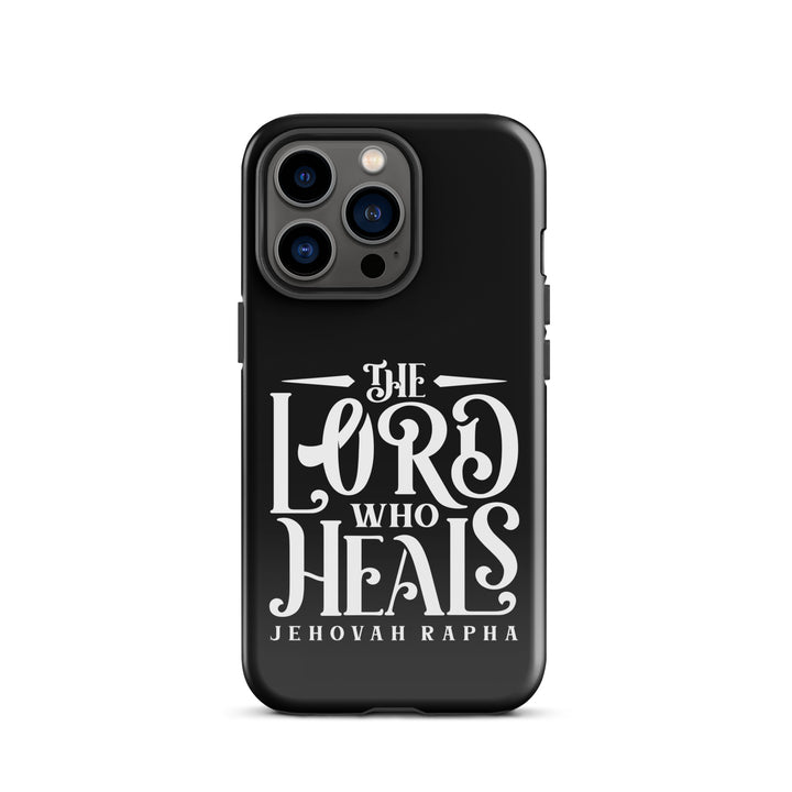 Christian Phone Case The Lord Who Heals Black for iPhone® iPhone® Phone Cases Glossy iPhone 13 Pro 