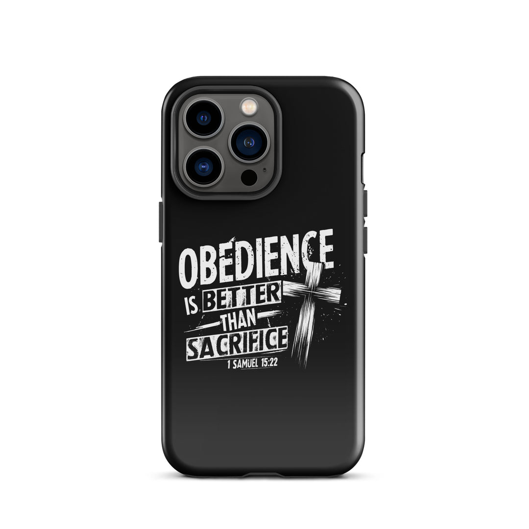 Christian Phone Case Obedience Is Better for iPhone® iPhone® Phone Cases Glossy iPhone 13 Pro 