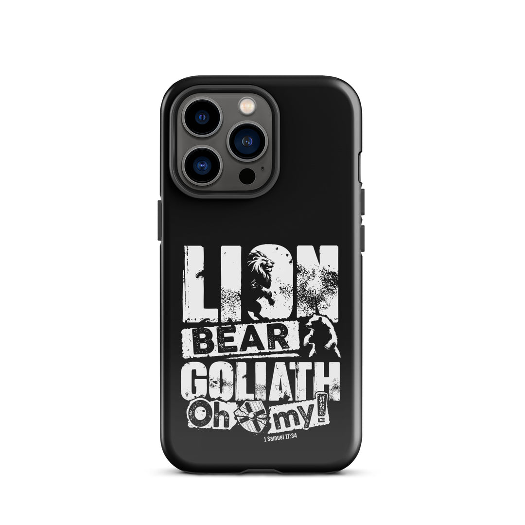 Christian Phone Case Lion Bear Goliath for iPhone® iPhone® Phone Cases Glossy iPhone 13 Pro 