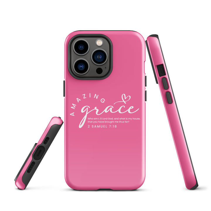 Christian Phone Case Amazing Grace Pink for iPhone® iPhone® Phone Cases   