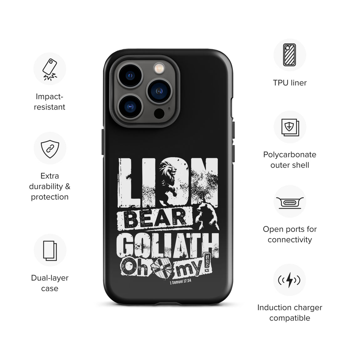 Christian Phone Case Lion Bear Goliath for iPhone® iPhone® Phone Cases   