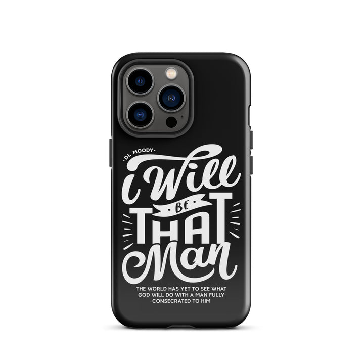 Christian Phone Case I Will Be That Man Black for iPhone® iPhone® Phone Cases Glossy iPhone 13 Pro 