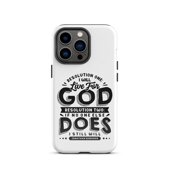 Christian Phone Case Live For God White for iPhone® iPhone® Phone Cases Glossy iPhone 13 Pro 