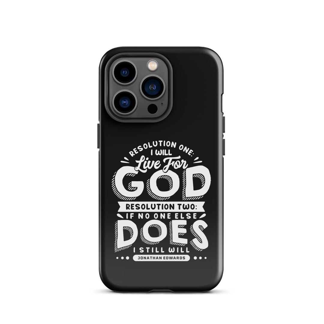 Christian Phone Case Live For God Black for iPhone® iPhone® Phone Cases Glossy iPhone 13 Pro 