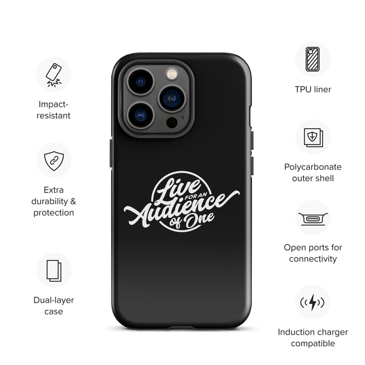 Christian Phone Case Audience of One Black for iPhone® iPhone® Phone Cases   