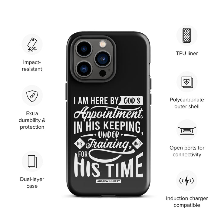 Christian Phone Case His Time Black for iPhone® iPhone® Phone Cases   