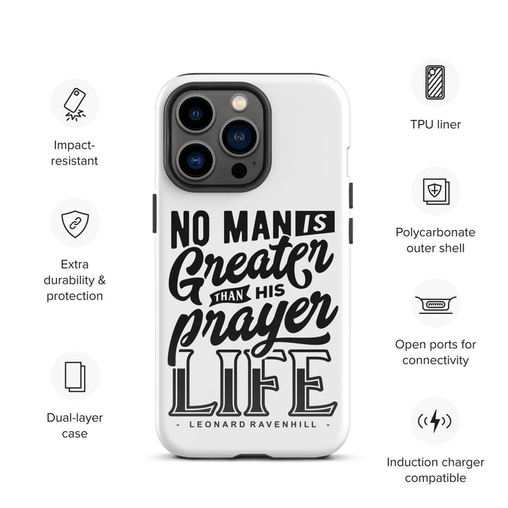 Christian Phone Case Prayer Life White for iPhone® iPhone® Phone Cases   