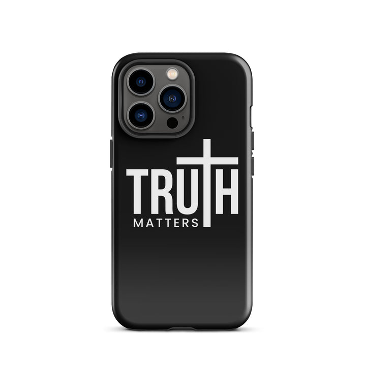 Christian Phone Case Truth Matters Black for iPhone® iPhone® Phone Cases Glossy iPhone 13 Pro 