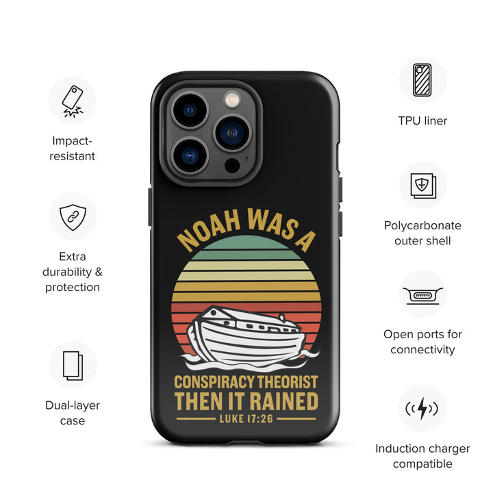 Christian Phone Case Noah Conspiracy Black for iPhone® iPhone® Phone Cases   