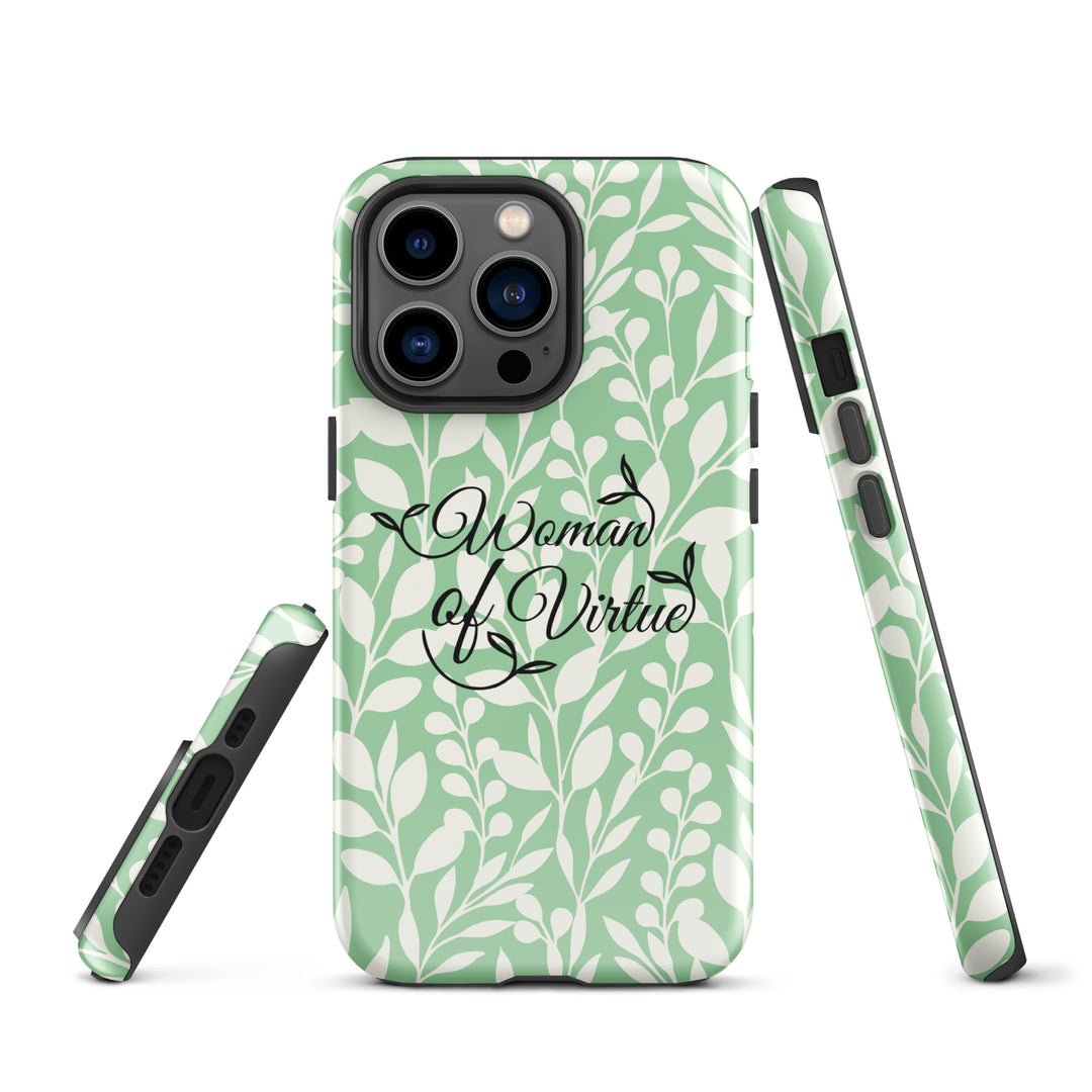 Christian Phone Case Woman of Virtue Green for iPhone® iPhone® Phone Cases   