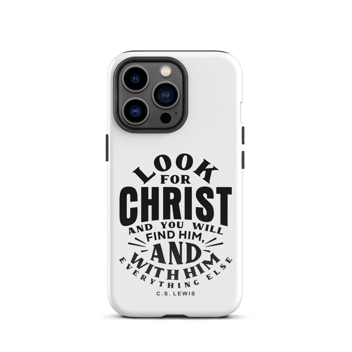 Christian Phone Case Look For Christ White for iPhone® iPhone® Phone Cases Glossy iPhone 13 Pro 